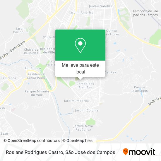 Rosiane Rodrigues Castro mapa