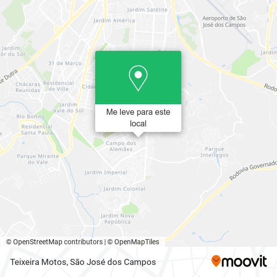 Teixeira Motos mapa