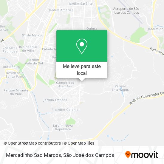 Mercadinho Sao Marcos mapa