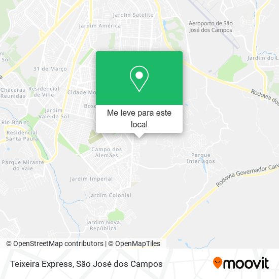 Teixeira Express mapa