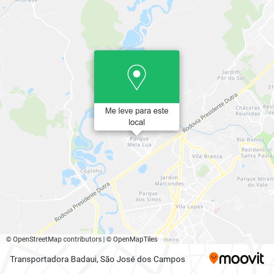 Transportadora Badaui mapa