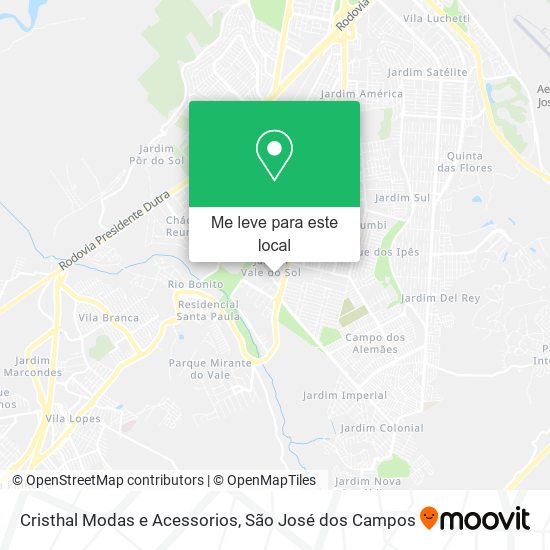 Cristhal Modas e Acessorios mapa