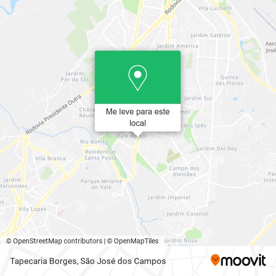Tapecaria Borges mapa