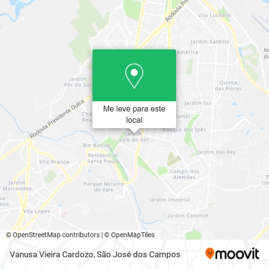 Vanusa Vieira Cardozo mapa