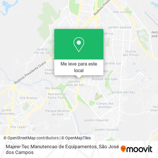 Majew-Tec Manutencao de Equipamentos mapa