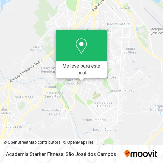 Academia Starker Fitness mapa