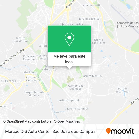 Marcao D S Auto Center mapa