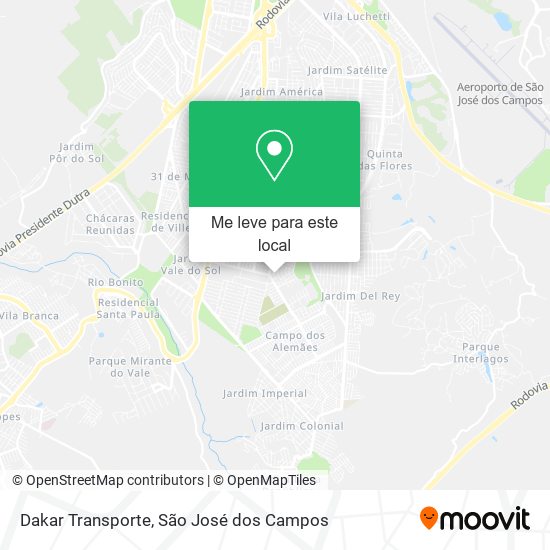 Dakar Transporte mapa