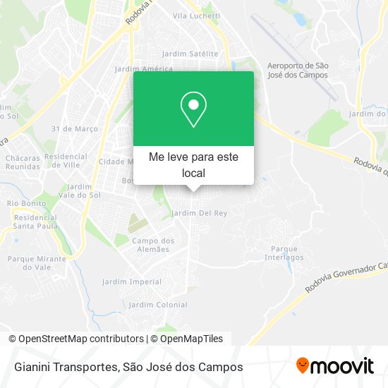 Gianini Transportes mapa