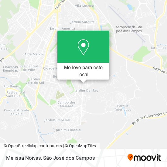 Melissa Noivas mapa