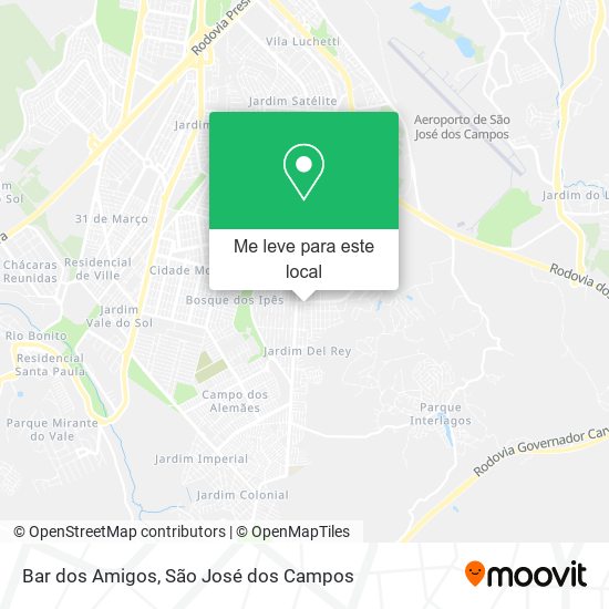 Bar dos Amigos mapa