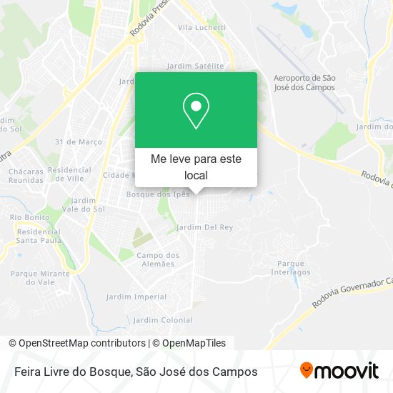 Feira Livre do Bosque mapa