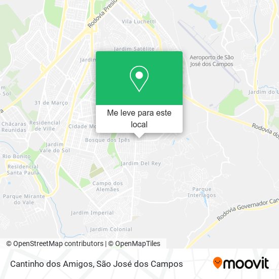 Cantinho dos Amigos mapa