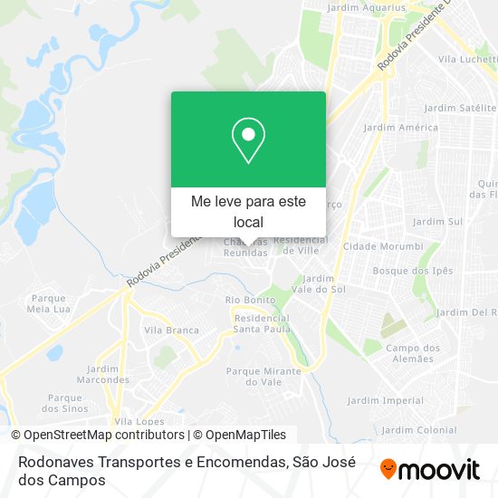 Rodonaves Transportes e Encomendas mapa