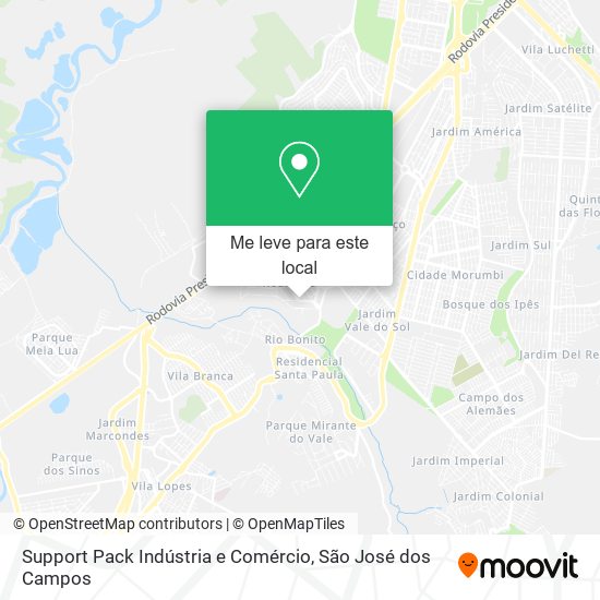 Support Pack Indústria e Comércio mapa