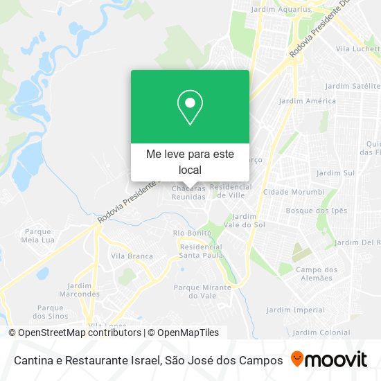 Cantina e Restaurante Israel mapa