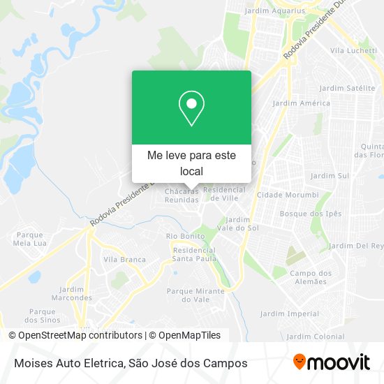 Moises Auto Eletrica mapa