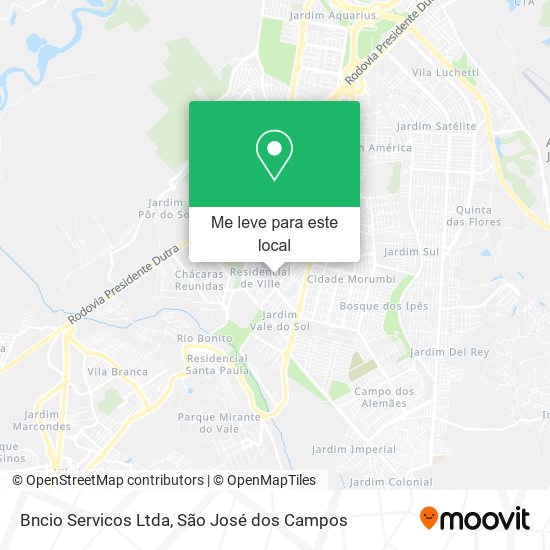 Bncio Servicos Ltda mapa