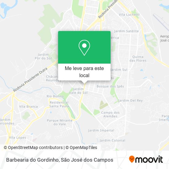 Barbearia do Gordinho mapa