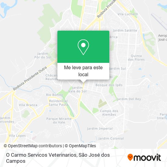 O Carmo Servicos Veterinarios mapa