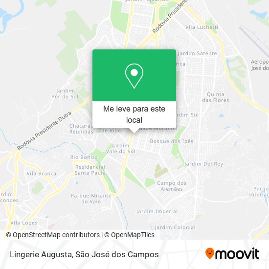 Lingerie Augusta mapa