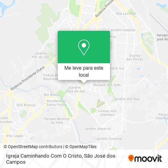 Igreja Caminhando Com O Cristo mapa