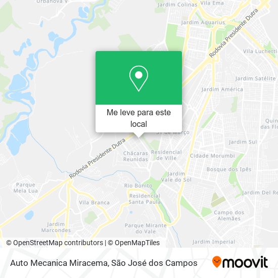 Auto Mecanica Miracema mapa