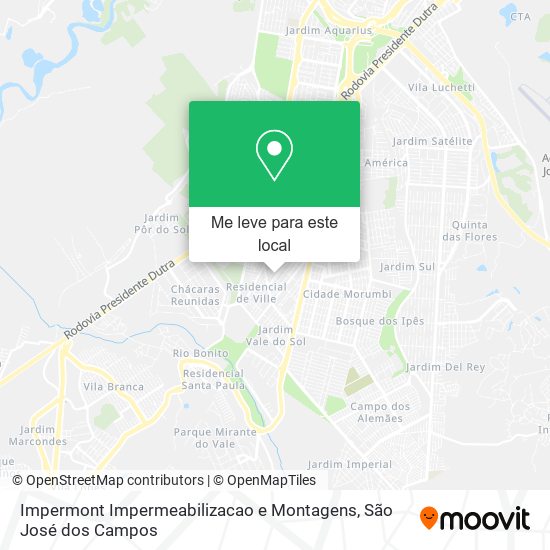 Impermont Impermeabilizacao e Montagens mapa