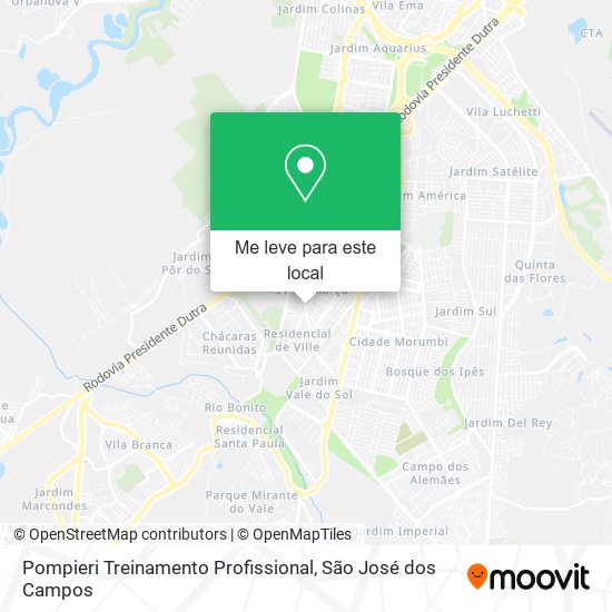 Pompieri Treinamento Profissional mapa