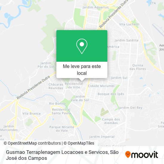 Gusmao Terraplenagem Locacoes e Servicos mapa