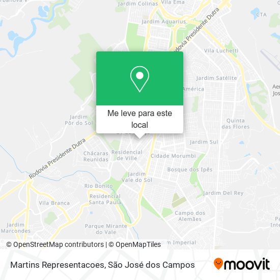 Martins Representacoes mapa