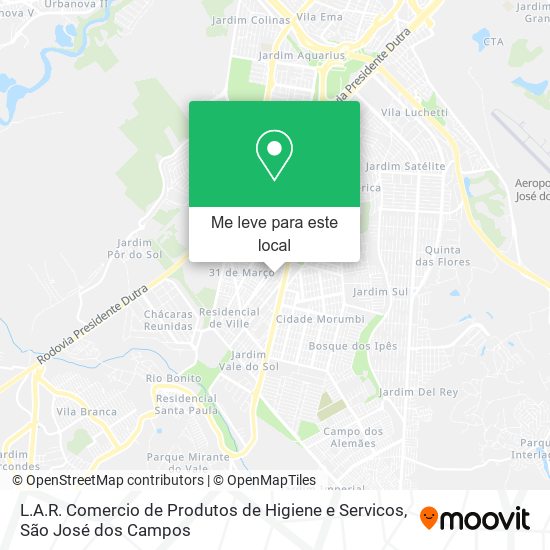 L.A.R. Comercio de Produtos de Higiene e Servicos mapa