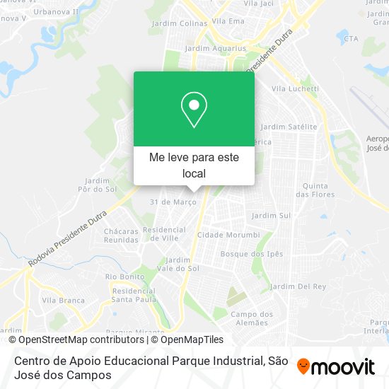 Centro de Apoio Educacional Parque Industrial mapa