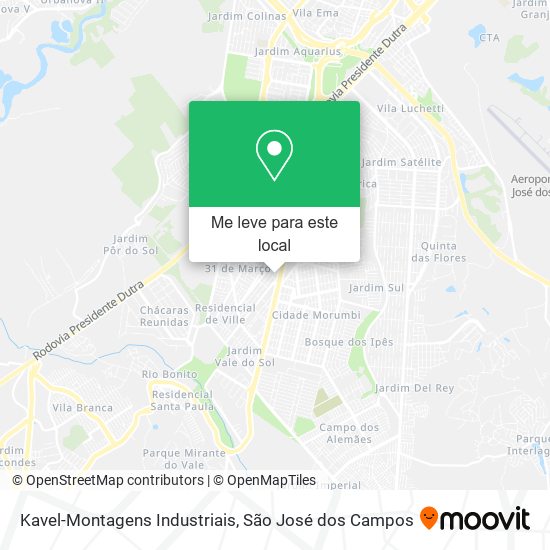 Kavel-Montagens Industriais mapa