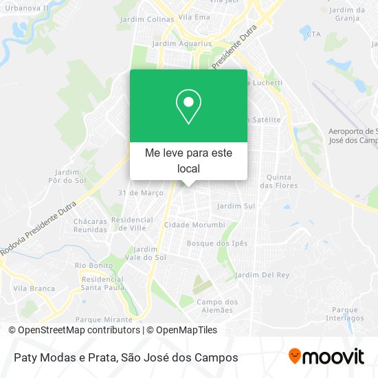 Paty Modas e Prata mapa