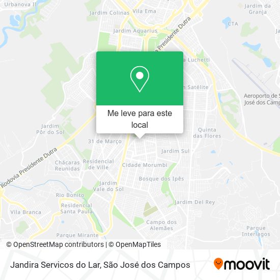 Jandira Servicos do Lar mapa