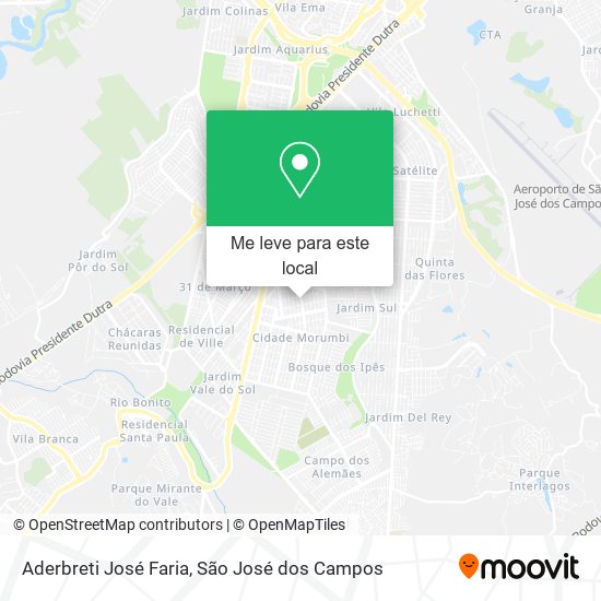 Aderbreti José Faria mapa