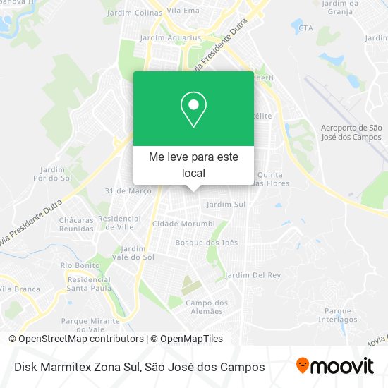 Disk Marmitex Zona Sul mapa