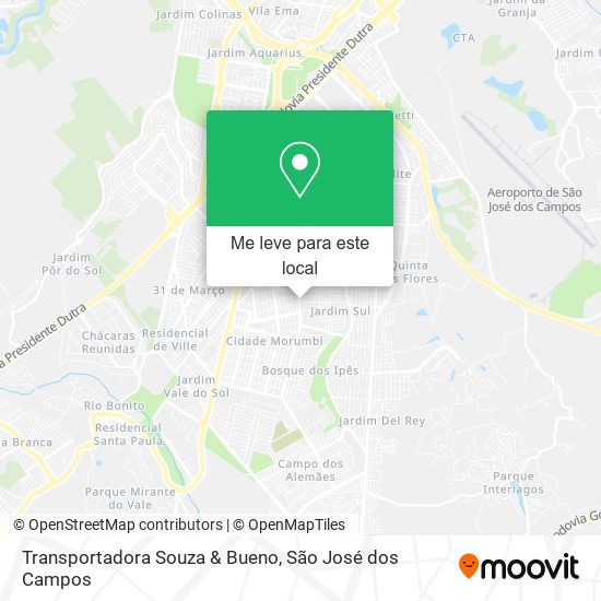 Transportadora Souza & Bueno mapa