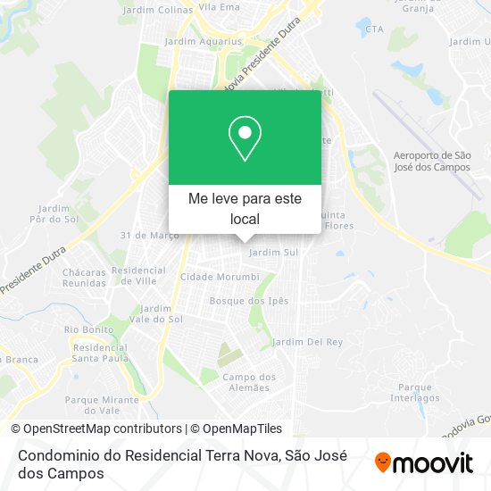 Condominio do Residencial Terra Nova mapa