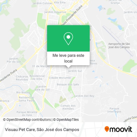 Visuau Pet Care mapa