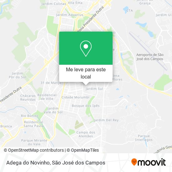 Adega do Novinho mapa