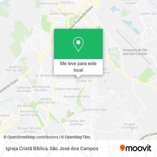 Igreja Cristã Bíblica mapa