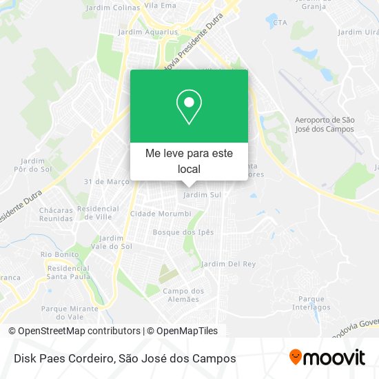 Disk Paes Cordeiro mapa