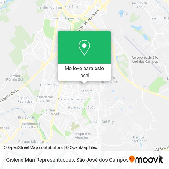 Gislene Mari Representacoes mapa