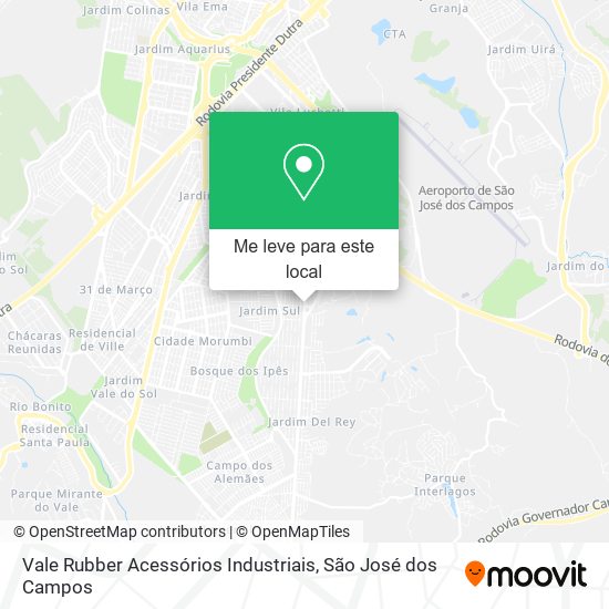 Vale Rubber Acessórios Industriais mapa