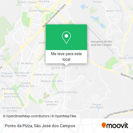 Ponto da Pizza mapa