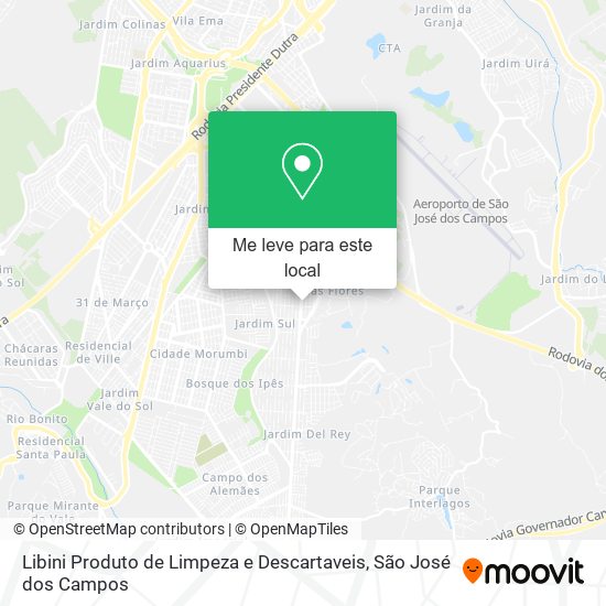 Libini Produto de Limpeza e Descartaveis mapa