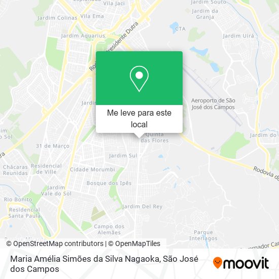 Maria Amélia Simões da Silva Nagaoka mapa