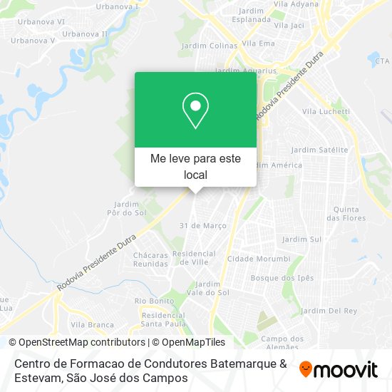 Centro de Formacao de Condutores Batemarque & Estevam mapa